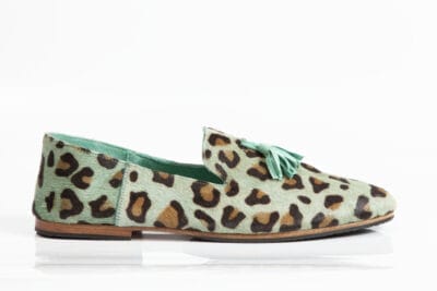 Green Vintage Jaguar With Tassels