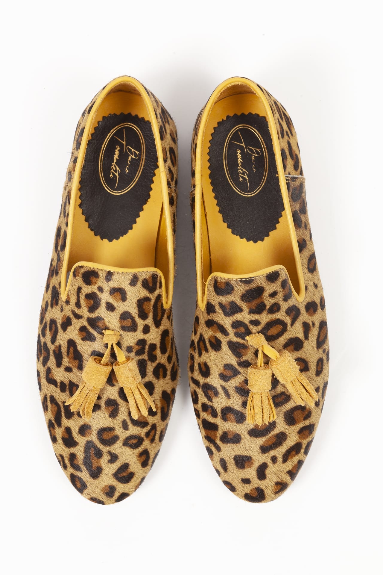 Cheetah yellow line with tassels - Image 2