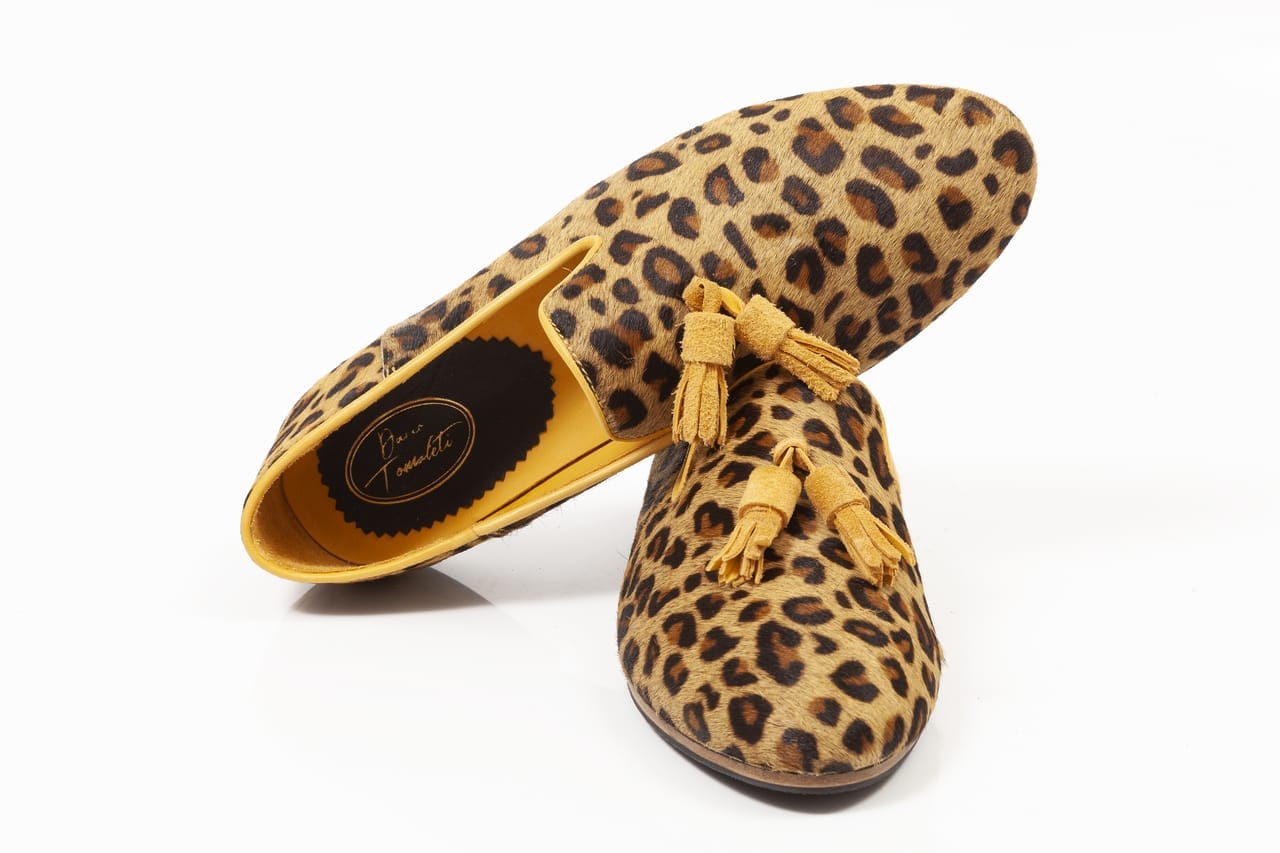 Cheetah yellow line with tassels