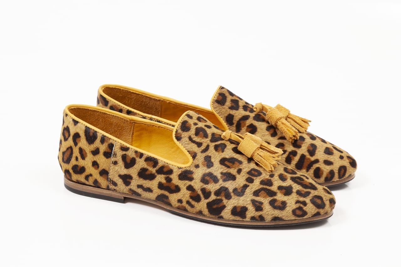 Cheetah yellow line with tassels - Image 3