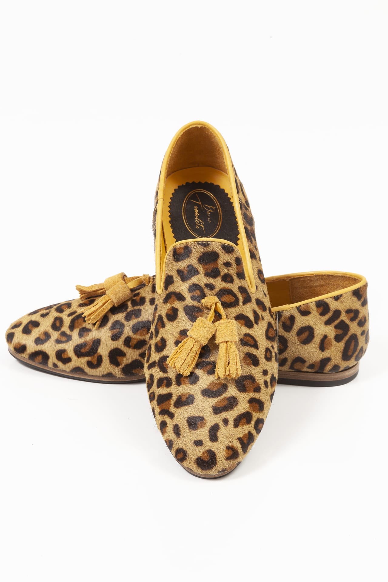 Cheetah yellow line with tassels - Image 4